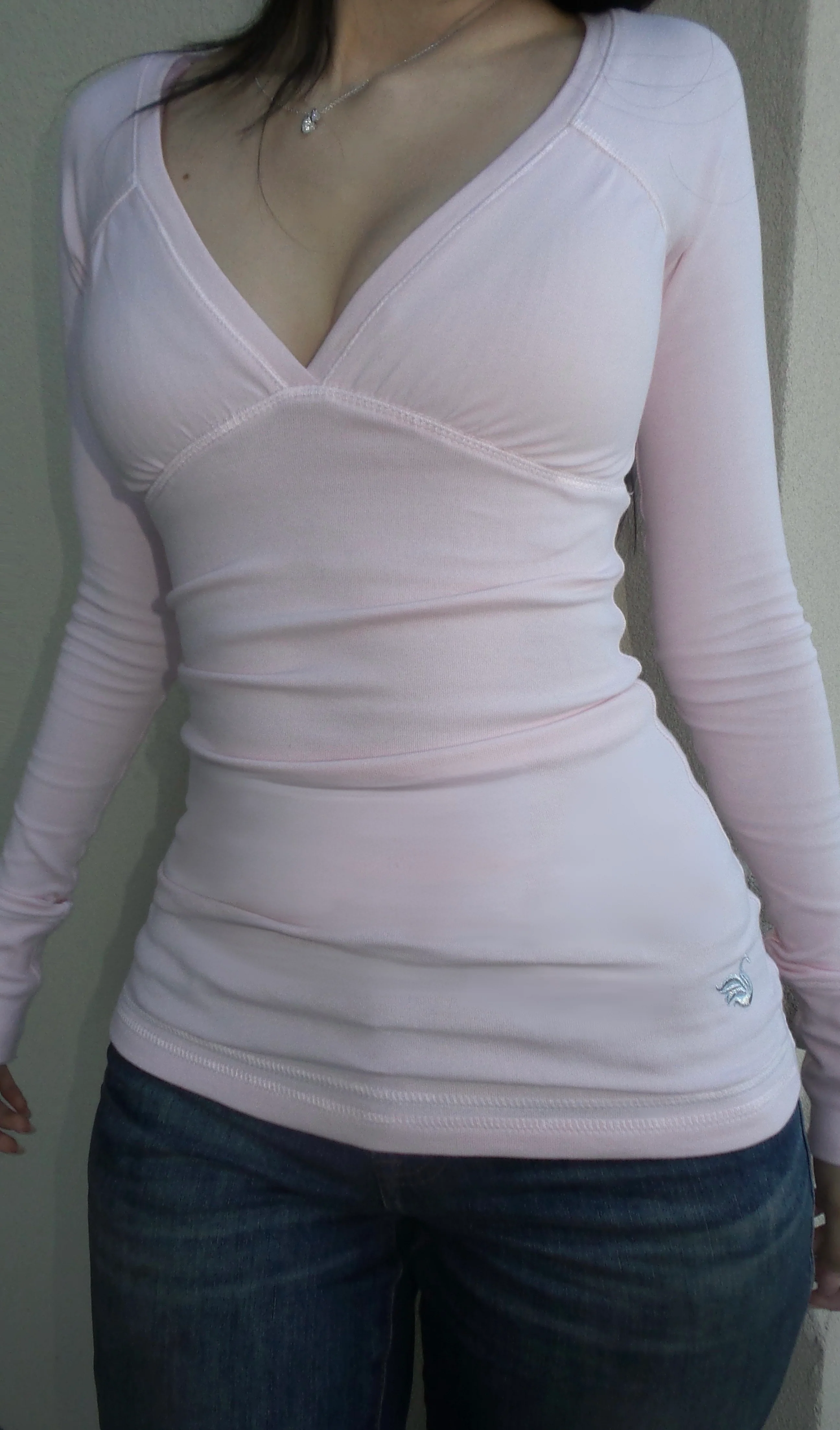 Light Pink 2000s Long Sleeve Top - Image 4